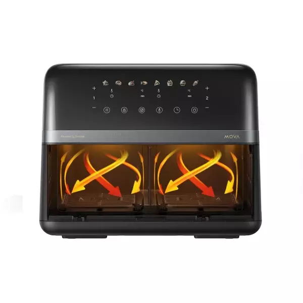 აეროგრილი | Mova Air Fryer FD20 Pro Black 9L (AF-5518ATB)