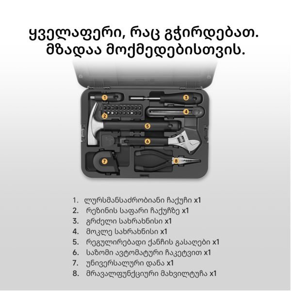 ხელსაწყოები | Mova Hand Tool Kit (MTKH01)